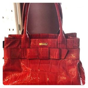 Gorgeous Red Patent Leather Kate Spade Tote